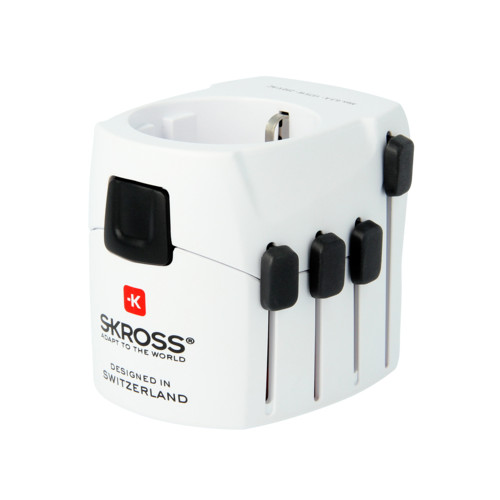 SKROSS Skross PRO reseadaptrar Universal Vit