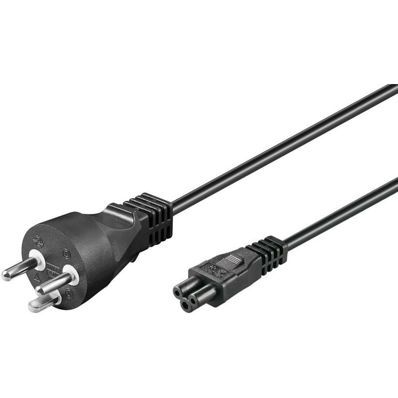 Produktbild för Microconnect PE120805 strömkablar Svart 0,5 m Strömkontakt typ K C5 coupler