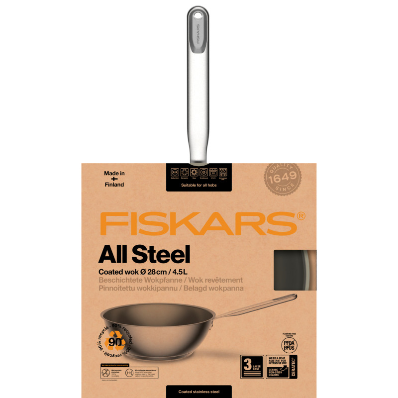 Produktbild för All Steel wok 28 cm