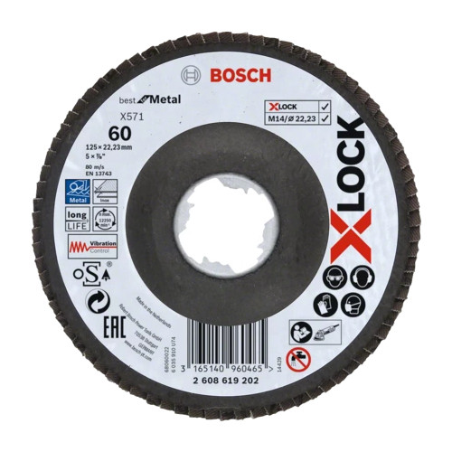 Bosch Powertools Bosch X-LOCK X571 BEST FOR METAL Slipskiva