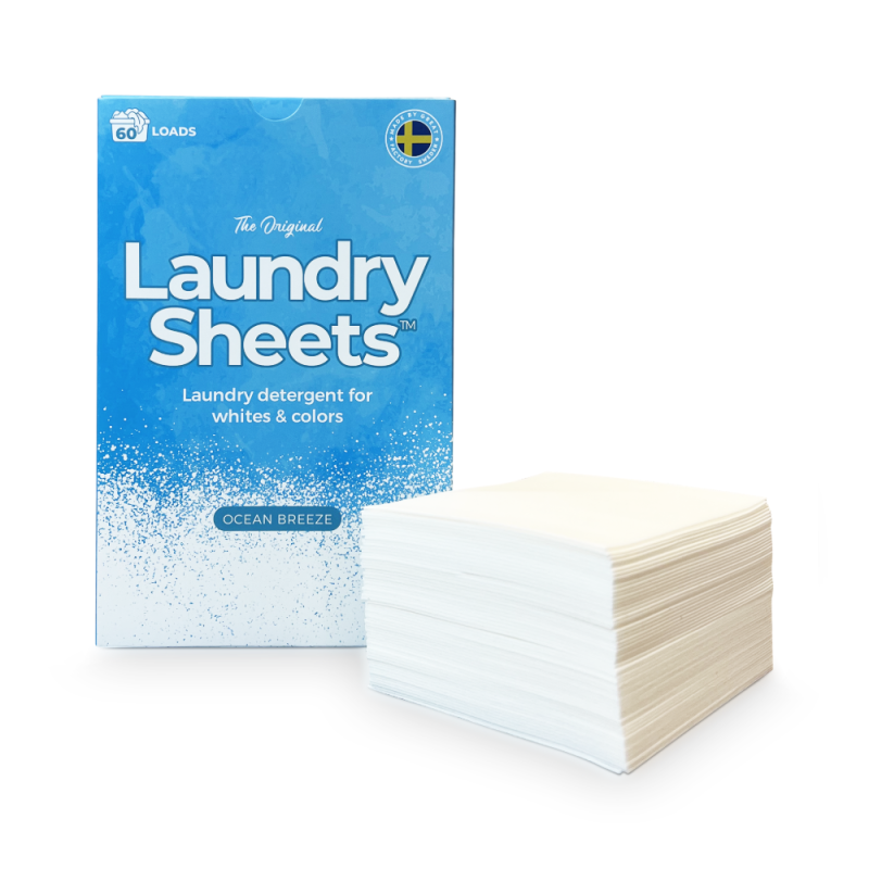 Produktbild för Laundry Sheets - 60 Tvättar Ocean Breeze