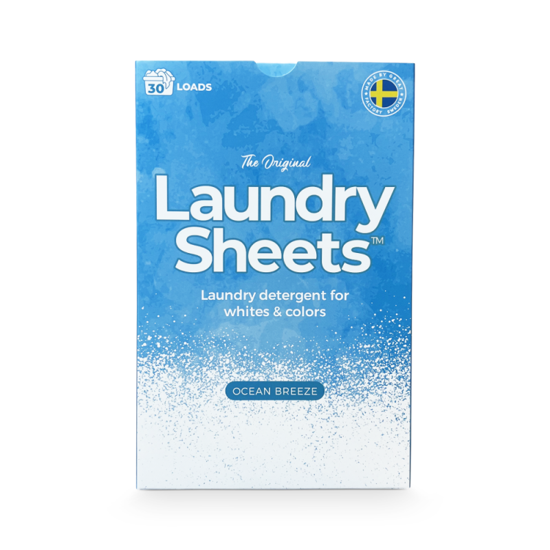 Produktbild för Laundry Sheets - 30 Tvättar Ocean Breeze