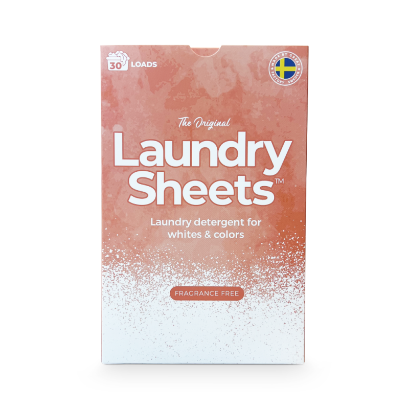 Produktbild för Laundry Sheets - 30 Tvättar Parfymfri