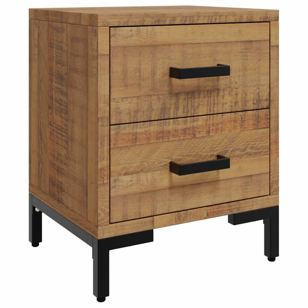Produktbild för Sängbord 2 st 36x30x45 cm massiv furu