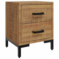 Produktbild för Sängbord 2 st 36x30x45 cm massiv furu