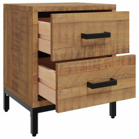 Produktbild för Sängbord 2 st 36x30x45 cm massiv furu