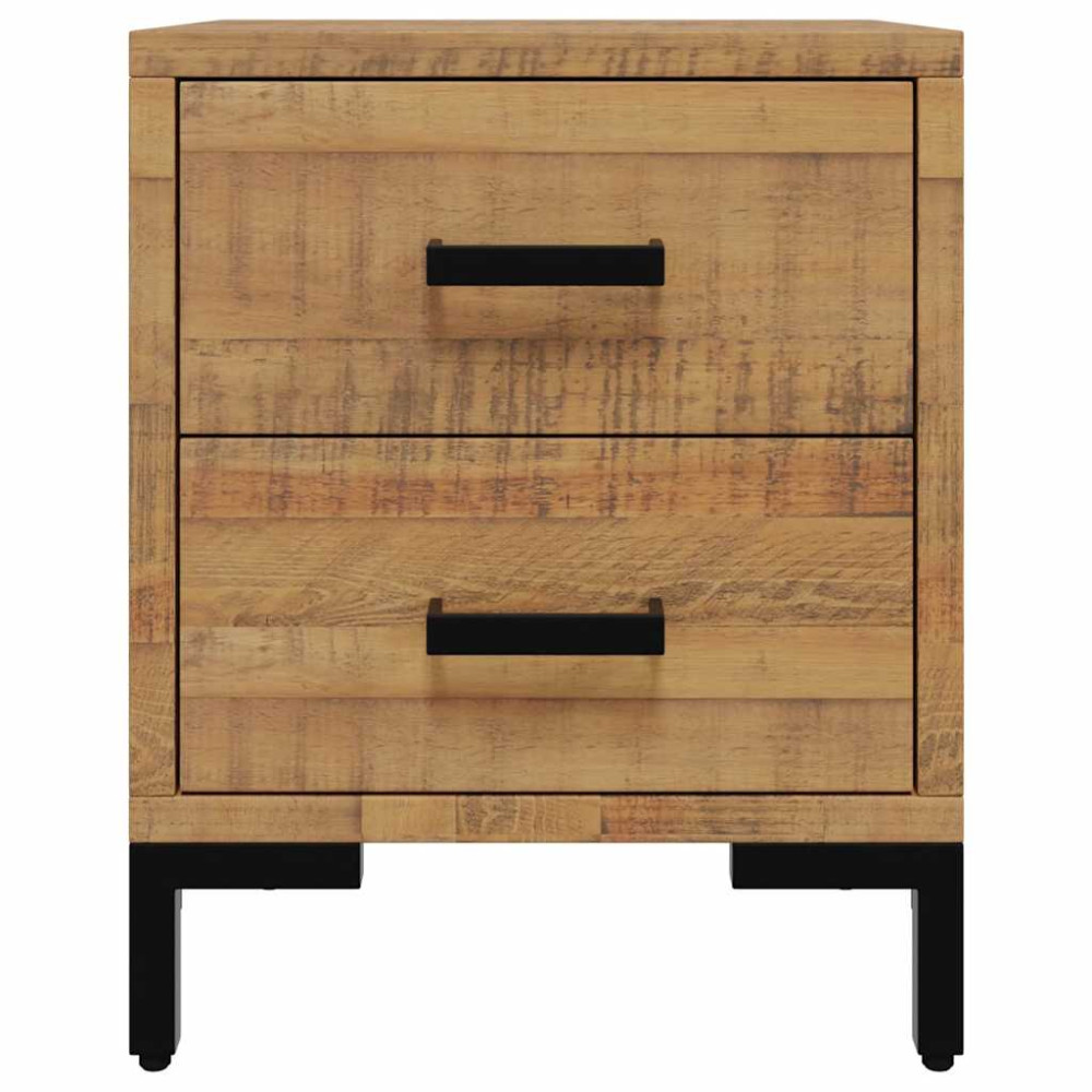 Produktbild för Sängbord 2 st 36x30x45 cm massiv furu
