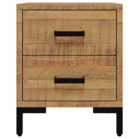Produktbild för Sängbord 2 st 36x30x45 cm massiv furu