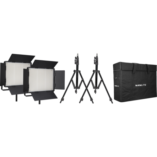 NANLITE Kit Nanlite 2 light kit 900DSA w/Carry case & Light stand