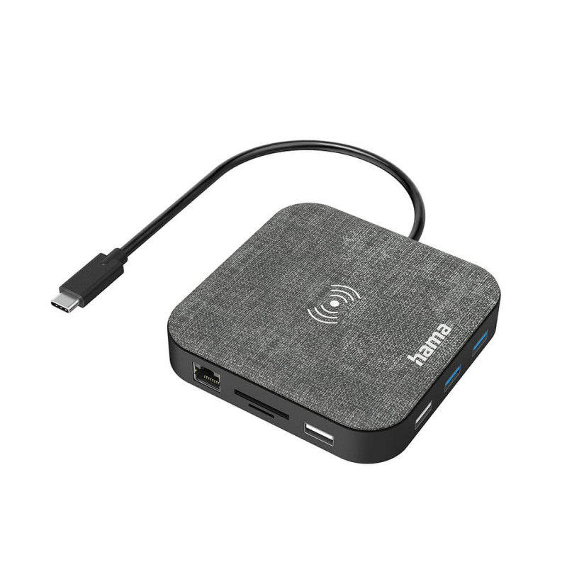 Produktbild för USB-C Hub Multiport Qi Charging 12 Ports