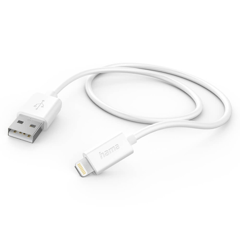 Produktbild för Charging Cable USB-A to Lightning White 1.0m