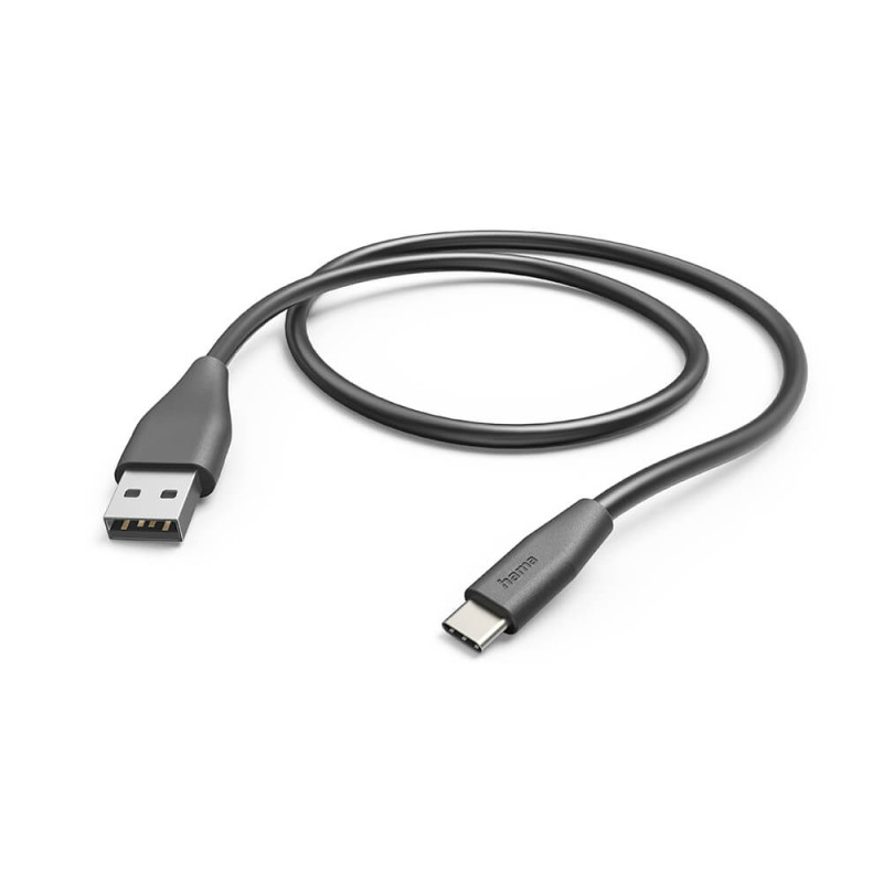 Produktbild för Charging Cable USB-A to USB-C Black 1.5m
