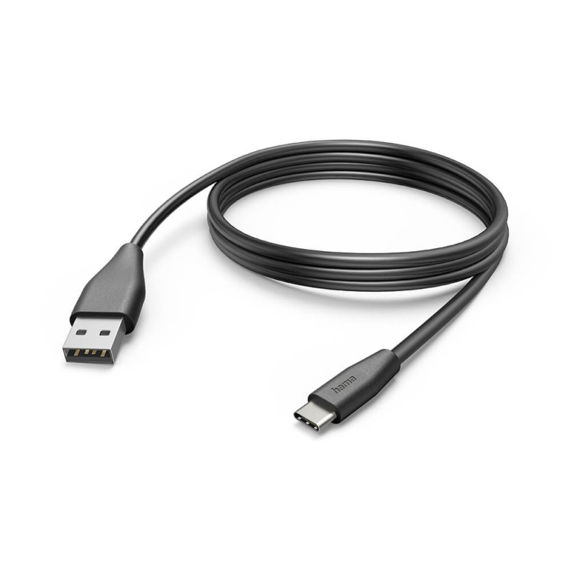 Produktbild för Charging Cable USB-A to USB-C Black 3.0m