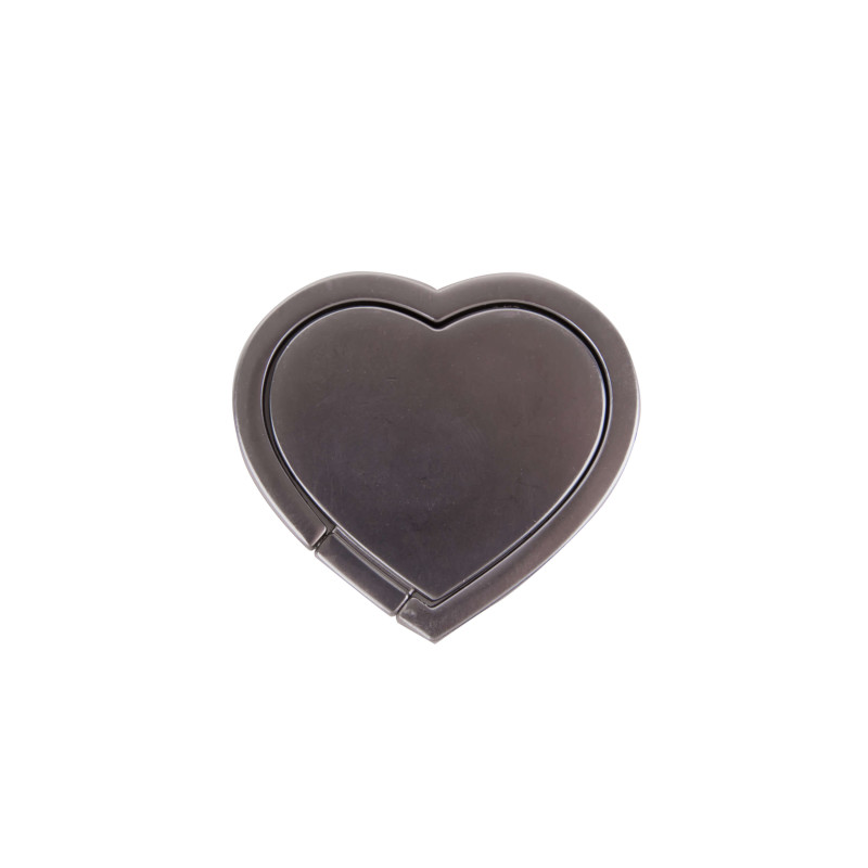 Produktbild för Hållare Ring Hjärta Silver Matt