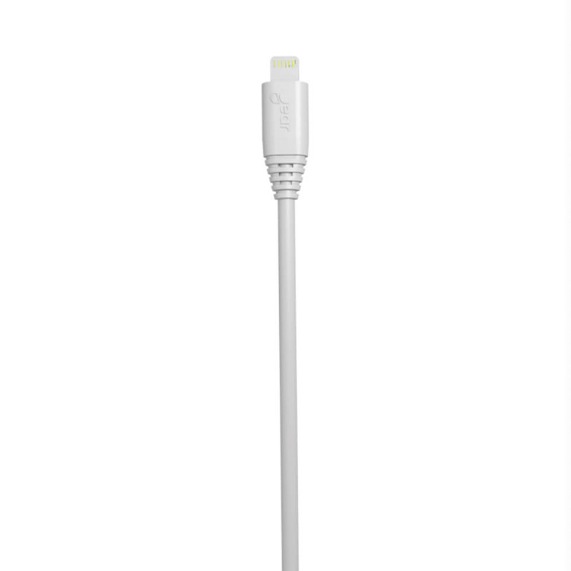 Produktbild för Laddkabel Lightning to USB-A 3m Vit MFI Rund kabel
