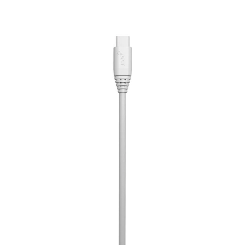 Produktbild för Laddkabel MicroUSB to USB-A 2m Vit Rund Kabel
