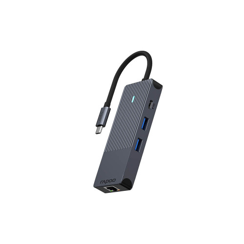 RAPOO Multiport USB-C UCM-2004 8-i-1 USB-C-Adapter