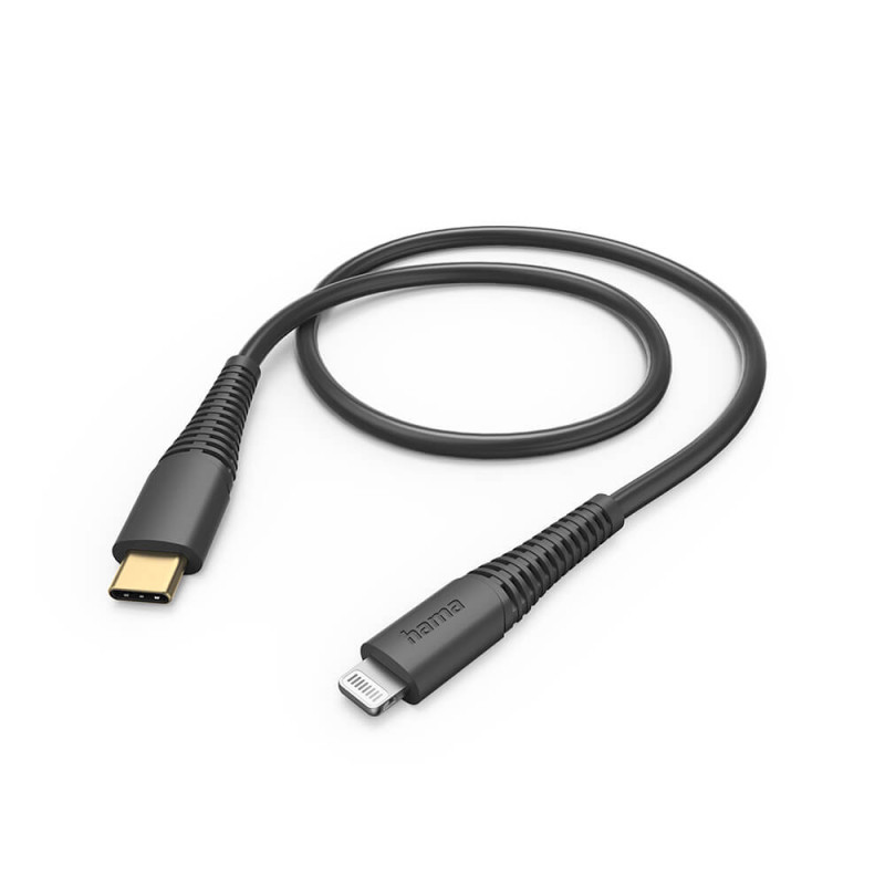 Produktbild för Charging Cable USB-C to Lightning Black 1.5m