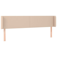 Produktbild för Sänggavel LED cappuccino 183x16x78/88 cm konstläder