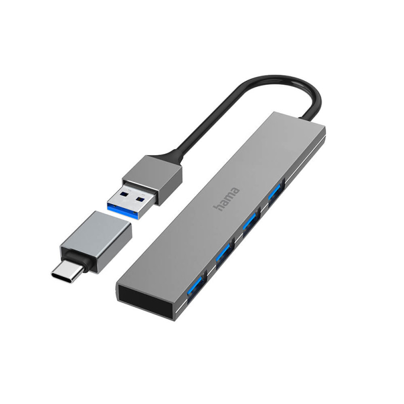 Produktbild för Hub USB-A 3.2 4x Ports 5 Gbit/s USB-C Adapter