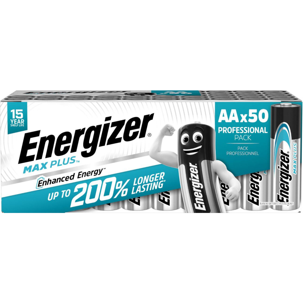 Produktbild för Batteri ENERGIZER Max Plus AA 50/fp