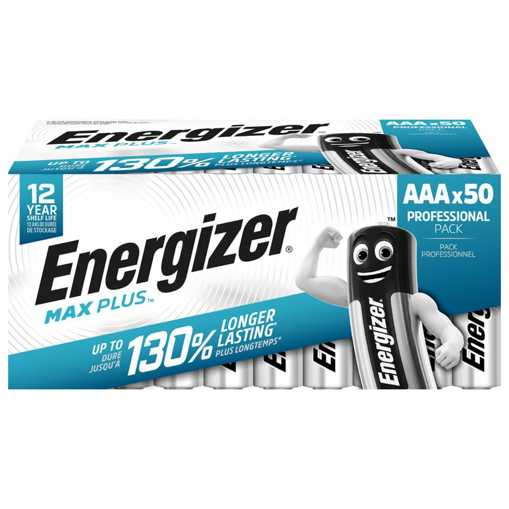 Produktbild för Batteri ENERGIZER Max Plus AAA 50/fp