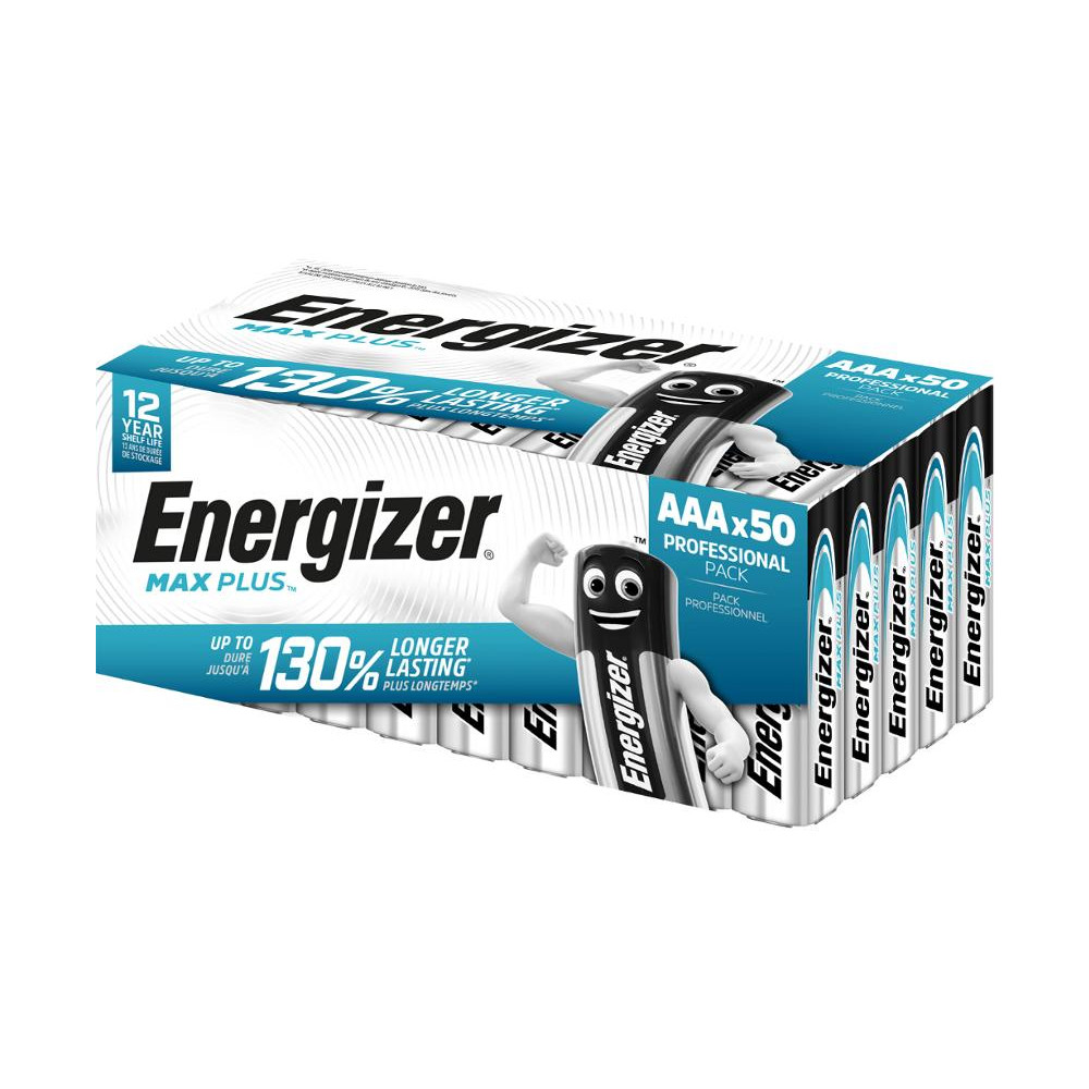 Produktbild för Batteri ENERGIZER Max Plus AAA 50/fp
