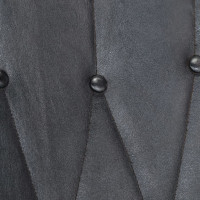 Miniatyr av produktbild för Gungstol grå äkta läder