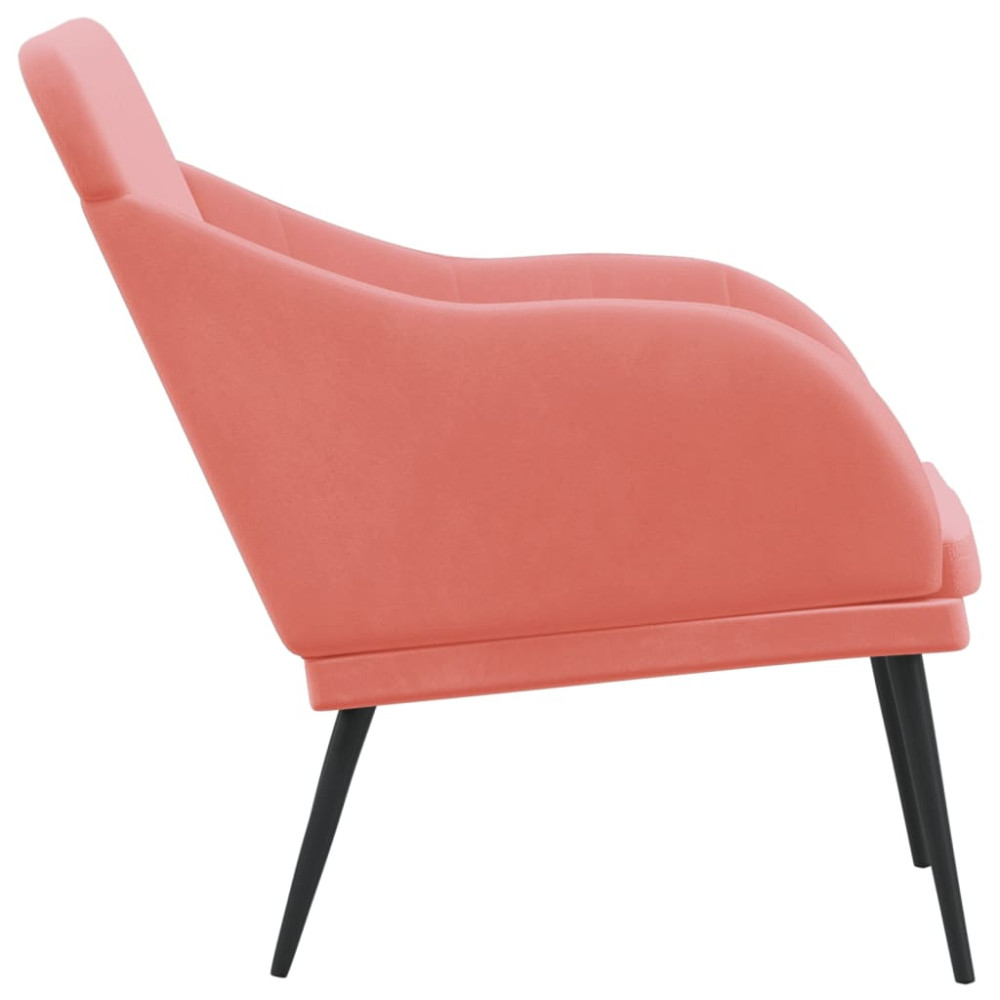 Produktbild för Bänk rosa 110x76x80 cm sammet