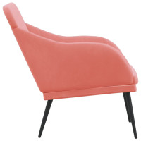 Produktbild för Bänk rosa 110x76x80 cm sammet