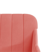 Produktbild för Bänk rosa 110x76x80 cm sammet