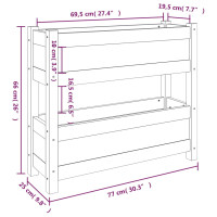 Produktbild för Odlingslåda 77x25x66 cm massiv furu