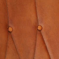 Miniatyr av produktbild för Gungstol ljusbrun äkta läder