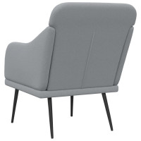 Produktbild för Fåtölj ljusgrå 63x76x80 cm tyg