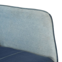 Miniatyr av produktbild för Gungstol blå denim lappmönster kanvas