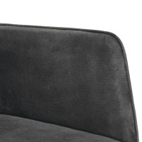 Miniatyr av produktbild för Gungstol med fotpall svart vintage kanvas