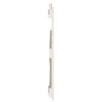 Produktbild för Väggmonterad huvudgavel vit 108x3x60 cm massiv furu