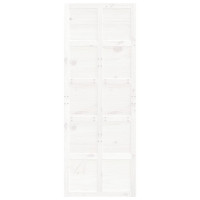 Produktbild för Ladugårdsdörr vit 80x1,8x214 cm massiv furu