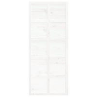 Produktbild för Ladugårdsdörr vit 90x1,8x214 cm massiv furu