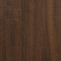 Produktbild för Väggskåp glas brun ek 40x31x60 cm konstruerat trä