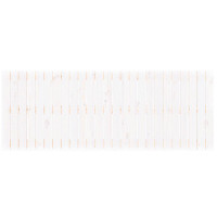 Produktbild för Väggmonterad huvudgavel vit 159,5x3x60 cm massiv furu