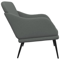Produktbild för Bänk mörkgrå 110x76x80 cm tyg