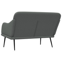 Produktbild för Bänk mörkgrå 110x76x80 cm tyg