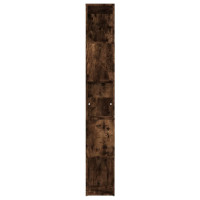 Produktbild för Bokhylla rökfärgad ek 45x24x160 cm konstruerat trä