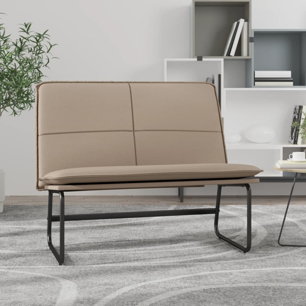 Produktbild för Bänk cappuccino 100x75x76 cm konstläder