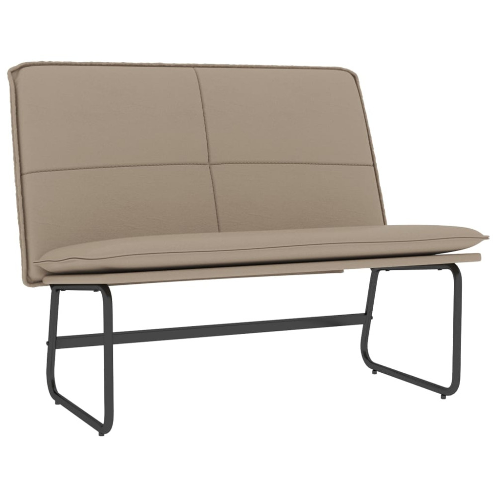 Produktbild för Bänk cappuccino 100x75x76 cm konstläder