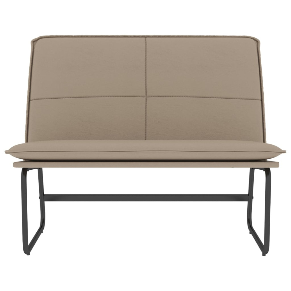 Produktbild för Bänk cappuccino 100x75x76 cm konstläder