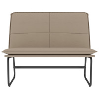 Produktbild för Bänk cappuccino 100x75x76 cm konstläder