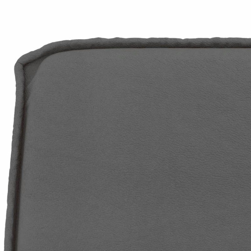 Produktbild för Bänk grå 100x75x76 cm konstläder