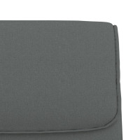 Produktbild för Bänk mörkgrå 100x64x80 cm tyg